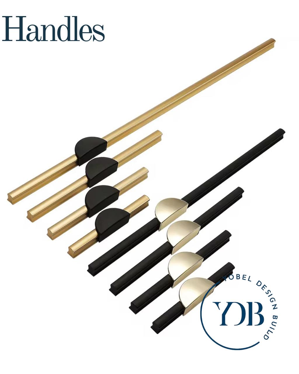 Geometric cabinet pull handles {bar pull}