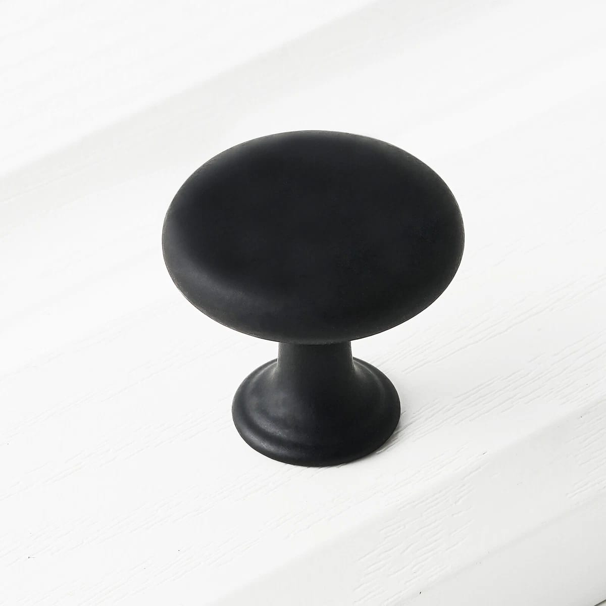 Black mushroom cabinet knob thumbnail