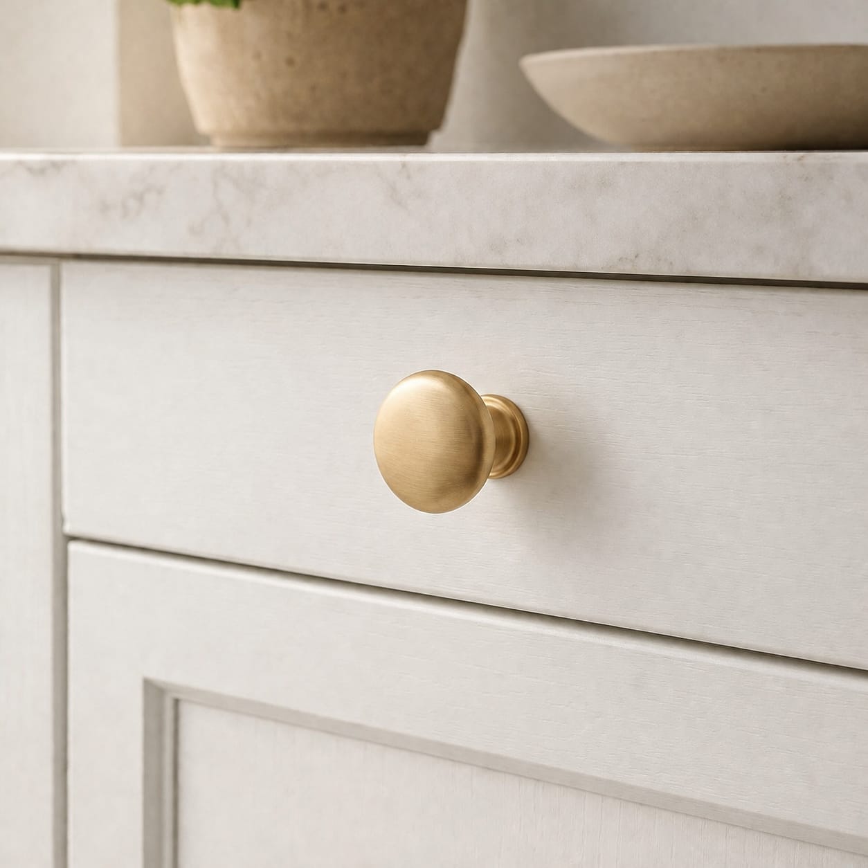 Brushed Gold cabinet knobs thumbnail